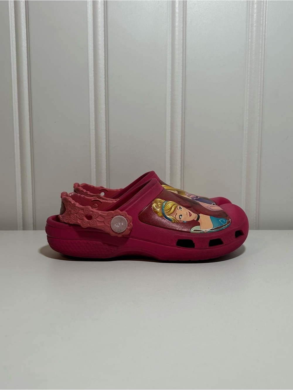 Crocs Disney Kids Pink Princess Clog Sandals Ariel Cinderella